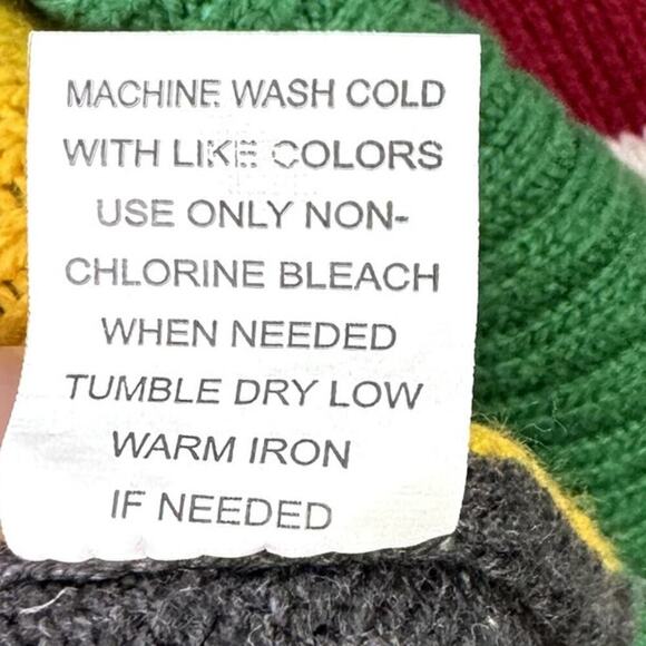 Ugly Christmas Sweater ELf Yourself Unisex Crewneck Sweater Gray Red Green Sz L - Picture 5 of 9